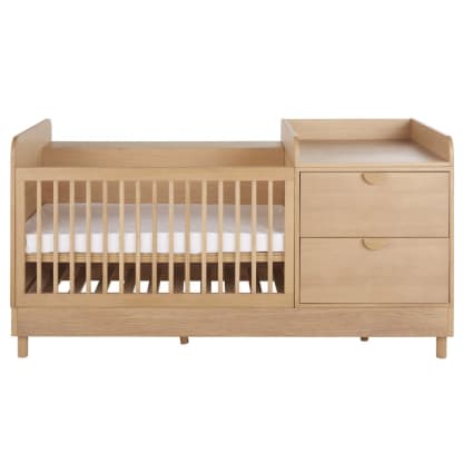 Combinatie van meegroeibed voor baby's met twee lades, L190
