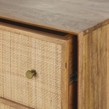 Osco Commode 3 Tiroirs En Bambou MOSO - Meuble Rangement Élégant Et Écologique