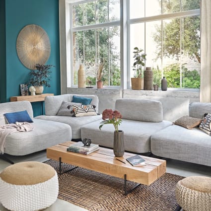 Console en chêne et métal noir Magnus Maisons du Monde