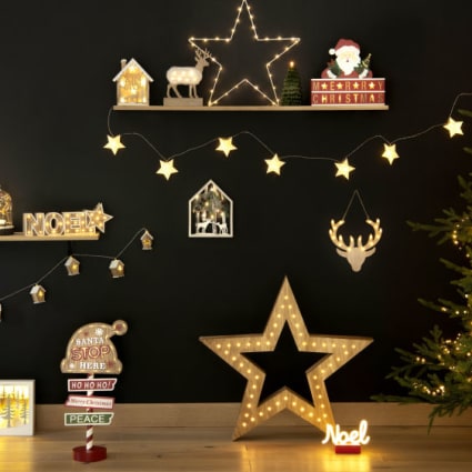 Décorations De Noël Extérieures - 6 Panneaux En Forme De Bonhomme En Pain D'épices Avec Piquets - Pour Cour Et Jardin - 12