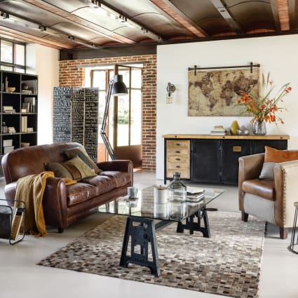 Decoración de pared con impresión de mapamundi envejecido 121x91