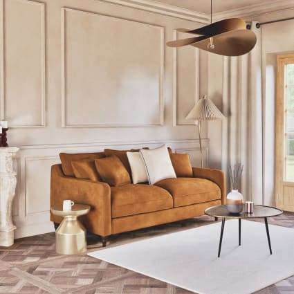 Divano posti color bronzo