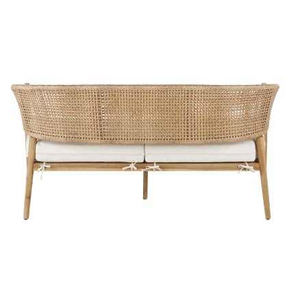 Divano da giardino professionale 2/3 posti in resina intrecciata