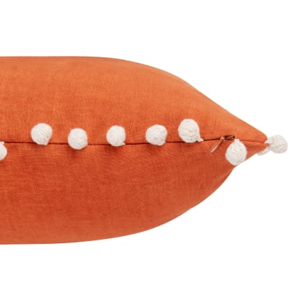 Federa Per Cuscino MFGNEH In Cotone E Lino – 40x40 Cm Con Motivo Zucca E Camioncino, Autunno Shabby Chic