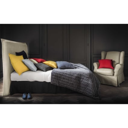 Fodera Letto Contenitore : Letto Matrimoniale Design Moderno Testiera A Quadri Con Rivestimento - Foto 3