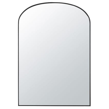 Grand miroir arche en métal noir 118x170 ALINA | Maisons du Monde