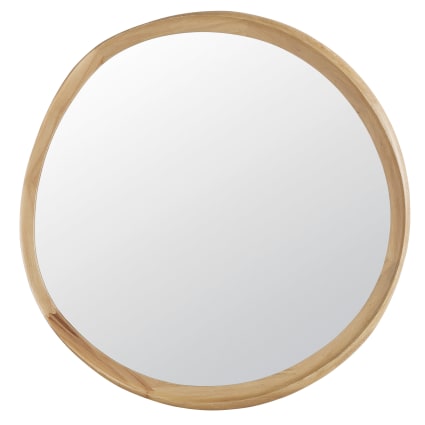 Grand miroir rond en bois de chêne D120 Langa | Maisons du Monde