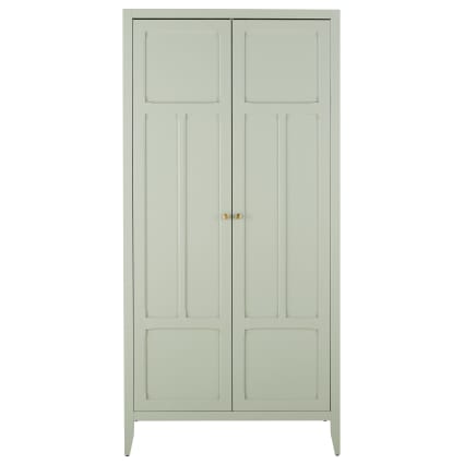 Hellgrüner Kleiderschrank, 90 cm breit Chamarel