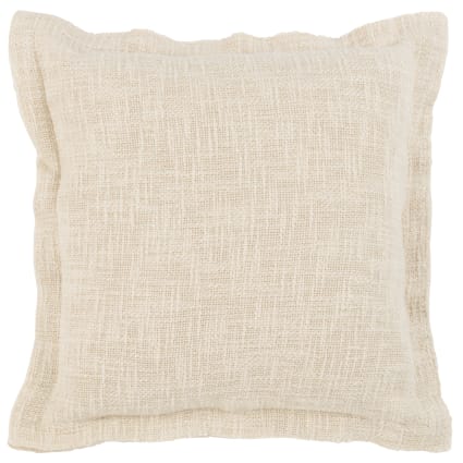 Housse de coussin en coton écru 40x40