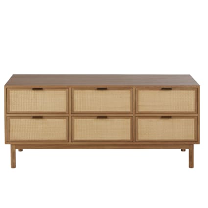 Kommode mit 6 Schubladen, 140 cm breit Tarifa