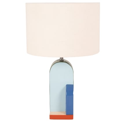 Lampe céramique à poser avec abat-jour