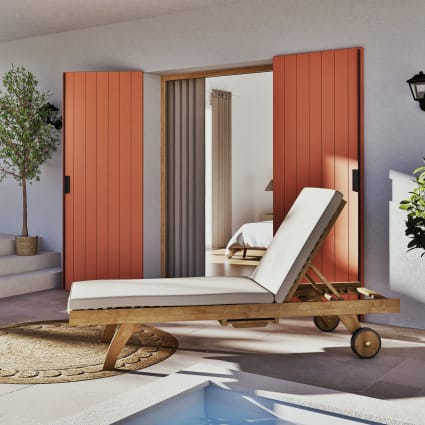 Materasso lettino Taupe in poliestere riciclato Oleron Maisons