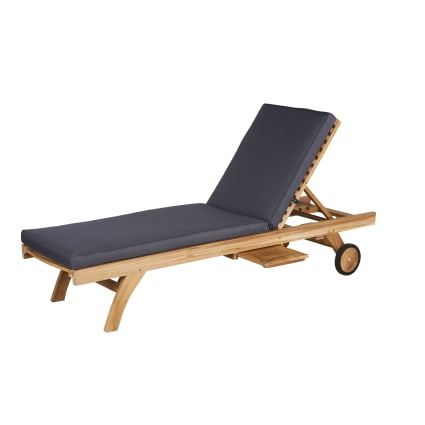 Materasso per lettino prendisole in poliestere riciclato grigio