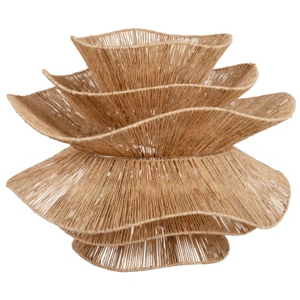 Niet-geëlektrificeerde hanglamp van jute