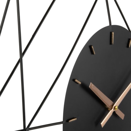 Grande Orologio Da Parete Con Mappa Del Mondo 61 Cm – Design In Metallo Moderno, Silenzioso, Per Soggiorno E Cucina - 4