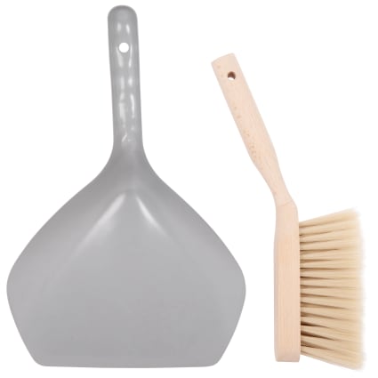 5 Five Simply Smart Kit Pelle + Balayette Gris – Ensemble Nettoyage Compact Et Efficace