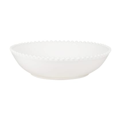 Piatto Fondo UnisonoPLUS Con Bordo Scorrevole, 22 Cm Bianco: Aiuta A Mangiare In Autonomia, Porcellana Di Qualità!