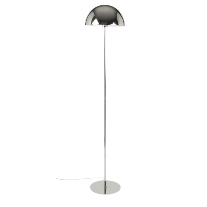 Pilzförmige Stehlampe Silber Metall H145cm Modern Design