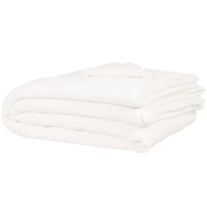 Plaids Blanc Polyester | Maisons du Monde