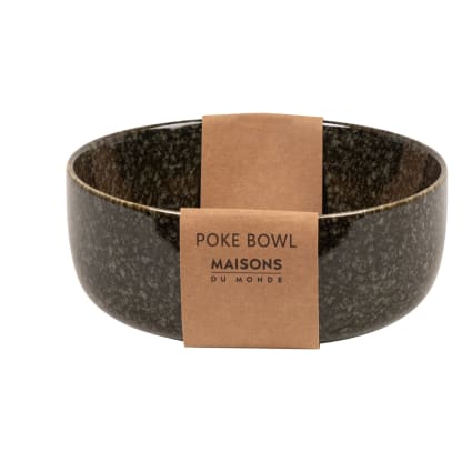 Poke bowl en céramique noire