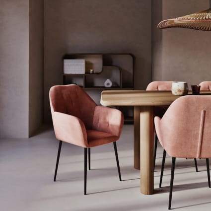 Sedie Poltrone Rosa Maison Du Monde Poltrona Da Pranzo In Velluto