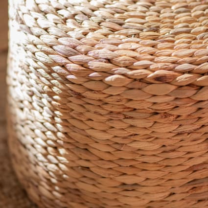Pouf giacinto d'acqua naturale ⌀ 40 cm BICHIR | Leroy Merlin