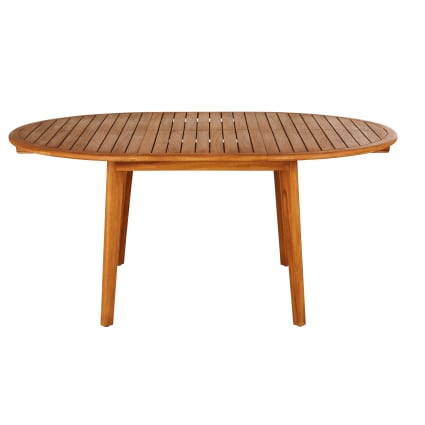 Runder Gartentisch aus Teakholz für 4-6 Personen, ausziehbar L120/170cm Jalisco