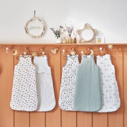 Sacco Nanna Roba Seashells - Cotone Bio GOTS, Taglia 70 Cm, Cerniera Laterale, Per Neonati