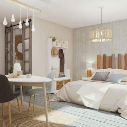 Scandinavische witte eettafel, 4/5 personen, L150 Spring | Maisons du Monde