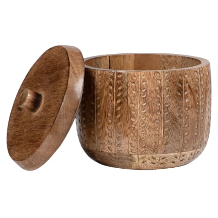 Scatola Carte E Dadi NKlaus Legno Mango - 17,5x11,5x4,5 Cm Stile Marittimo