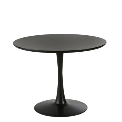 Schwarzer Esstisch, Ø 100 cm Circle