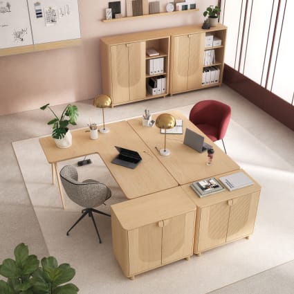 Scrivania angolare professionale 160 cm Eko Business