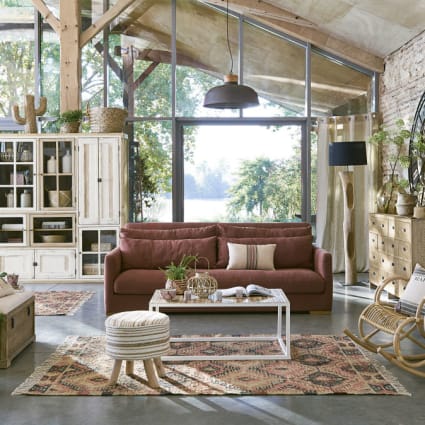 Sedia a dondolo in rattan Louisiane Maisons du Monde