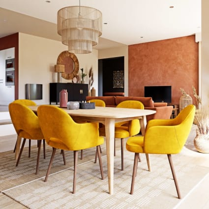 Sedie Velluto Giallo Ocra Sedia In Velluto Giallo Ocra Con Gambe