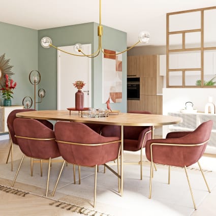 Maison Du Monde Sedie Velluto Sala Da Pranzo Sedia In Velluto