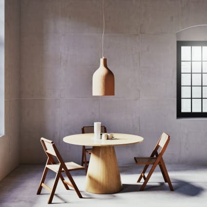 Sedia pieghevole in legno di faggio e rattan incannucciato Ayame