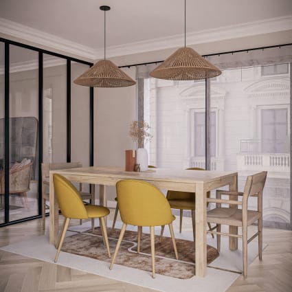 Tavolo Sedie Mauricette Vimini Tavolo Giardino Sklum Set Tavolo