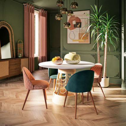 Maison Du Monde Sedia Scandinava Velluto Scandinave Sedia - Main Image