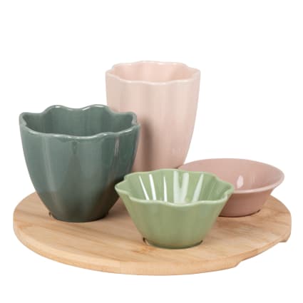 Set Di 4 Ciotole Per Pastella In Gres Porcellanato Creative Co-Op | Multicolore, Lavastoviglie