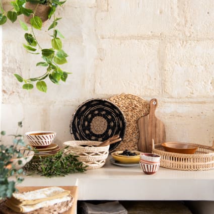 Set de table rond Lilo coloris terracotta