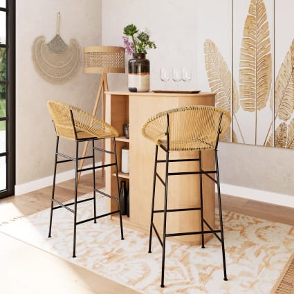 Resina Sedia Copacabana Maison Du Monde Set Di Sedie Da Bar