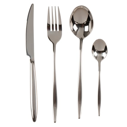 Set 24 posate acciaio Eleven gold - | Ecom