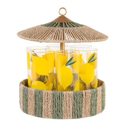 Leonardo Optic 025903 Set Di 6 Bicchieri Long Drink In Vetro Colorato, Lavabili In Lavastoviglie, Colore Giallo Albicocca, 300 Ml - 2