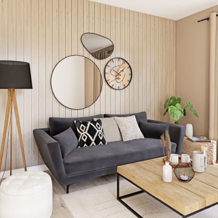 Specchio Da Parete Grande Rotondo In Metallo Nero – Diametro 58,5cm, Cornice Placcata 3D, Vetro 4mm, Design Elegante Per Soggiorno E Bagno