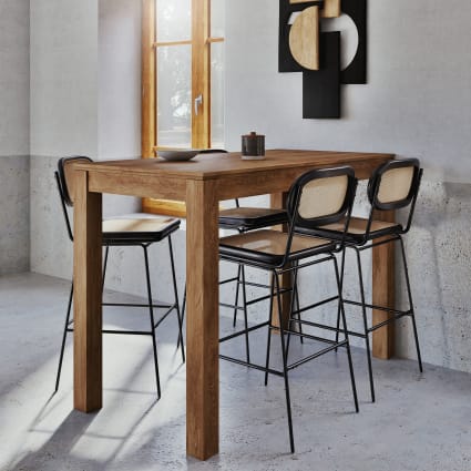 Du Monde Tavolo Metallo Legno Tavolo Alto Maison Du Monde Tavoli