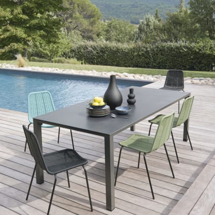 Table Tavolo Giardino Vetro VIDAXL Tavolo Giardino 90x90x75 Cm