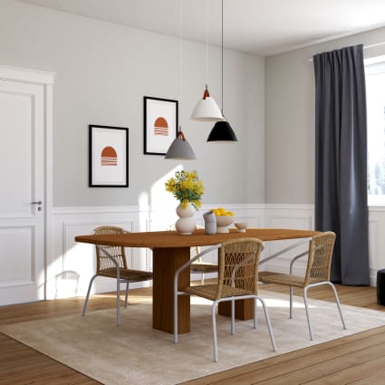 Tavoli Sedie Legno Maison Du Monde Tavolo Da Pranzo Per 6/8