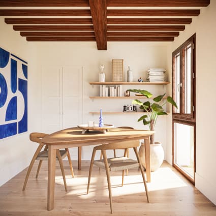 Tavolo da pranzo triangolare per persone 160 cm Tarifa Maisons