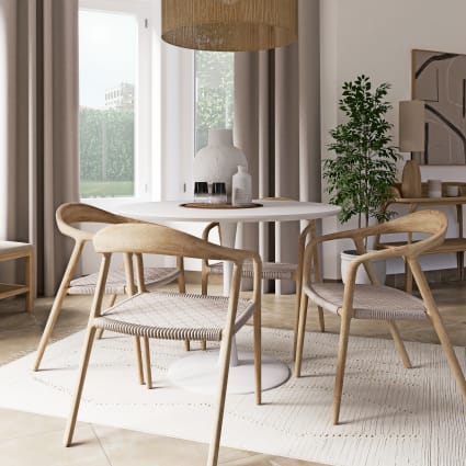 Tavolo Rotondo Sedie Tavolo Pranzo Moderne Tavolo Rotondo Bianco