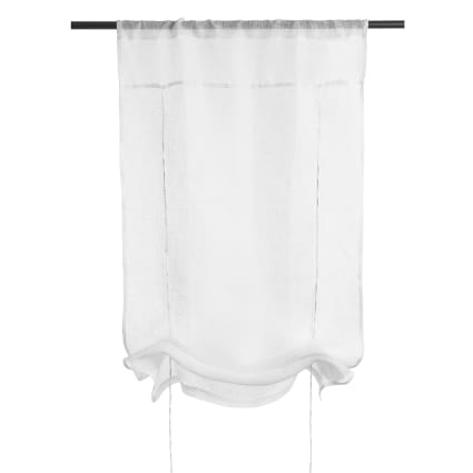 Suzy White Plain Lead Weighted Voile Net Curtain - Sold In Set Sizes - Free Post - Foto 11